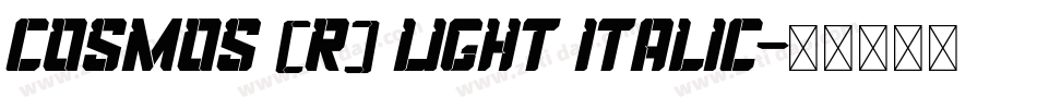 Cosmos (R) Light Italic字体转换